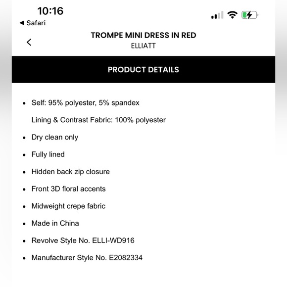 ELLIATT Trompe Mini Floral 3D Dress in Ivory LWD Bridal Little White Dress SMALL - Picture 10 of 16